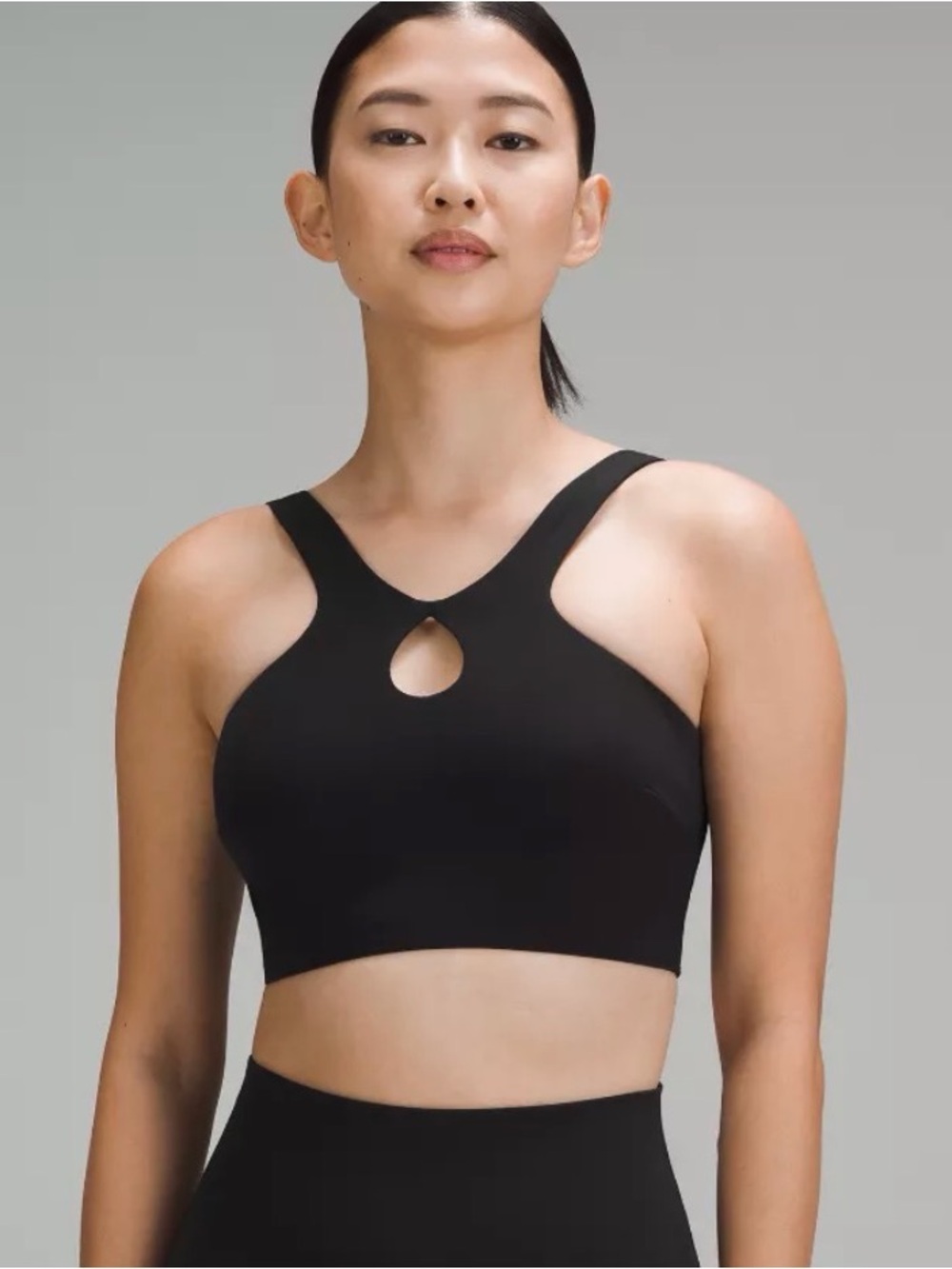 lululemon athletica Black Cutout High-Neck Sports Bra